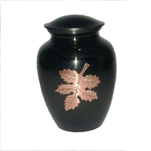 Urne funéraire de luxe élégante de style indien, peu coûteuse, vente en gros d'urne funéraire cendres mémorial personnalisé - Product Image 3