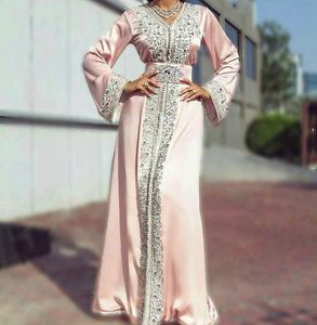 Vestido caftán de diseño moderno para boda/Fiesta, adornado con cuentas de cristal, trabajo de piedra = 2020. - Product Image 1