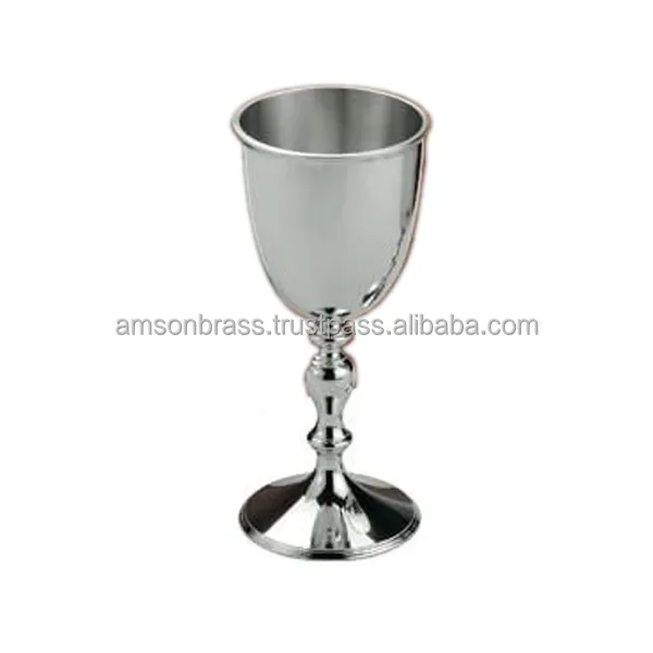 Kadeh Metal pirinç gümüş paslanmaz çelik şarap bardağı içme şarap bardağı
