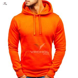 Adulte lourd mélange pull sweat à capuche uni couleur unie à capuche haut brodé détail OEM anti-rétrécissement grande taille hommes - Product Image 5
