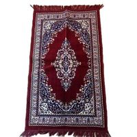 Muslim European Style Grey 100% Polyester Bedroom Jacquard Mat Carpet