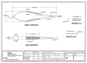 Juego de instrumentos quirúrgicos manuales con soporte de aguja tipo resorte de acero inoxidable esencial - Product Image 2