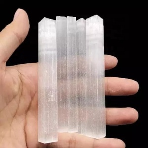 Varita de cristal de selenita tallada en barra, hecha de ágata, para decoración del hogar, de Gujarat, venta al por mayor de piedras preciosas naturales. - Product Image 3