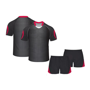 Conjunto de Uniforme de Rugby Personalizado con Impresión por Transferencia de Calor, Rojo, Azul y Blanco, Transpirable y Cómodo, Jersey y Pantalones Cortos, Opciones de Talla, Diseño de Logotipo - Product Image 2
