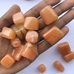 20mm 30mm Naturel Orange Aventurine Pierre Taille Libre Lisse Poli Tumble Nuggets Pierre Précieuse En Gros De L'usine De Fabricant - Product Image 4