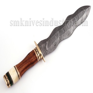 มีดล่าสัตว์ดามัสกัส งานแฮนด์เมด รูปทรงงู  (Smk1383) - Product Image 4