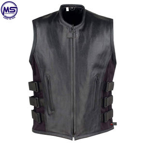 Top Quality for <b>Men</b> Leather Garment With Superb Quality and Tactical <b>Men</b> New Model Leather <b>Vest</b> - Product Image 2