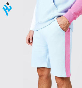 Conjunto de sudadera con capucha y chándal corto para hombre, venta al por mayor, bloque de color, corte ajustado, entrenamiento de gimnasia, jogging, entrenamiento informal - Product Image 6