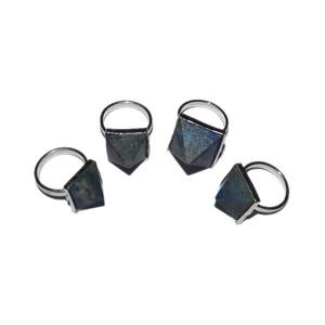 Anillo de bodas Venta caliente Lapislázuli Pirámide Anillo de piedras preciosas - Product Image 1
