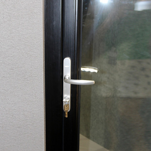 Portes battantes en aluminium à <span class=keywords><strong>double</strong></span> vitrage de conception extérieure commerciale française moderne, <span class=keywords><strong>porte</strong></span> patio en verre à cadre en aluminium intérieur - Product Image 6