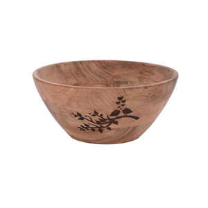 Bol en bois de mangue naturel Design de feuille petit bol de service en bois Design de feuille nouveau Design bol décoratif de Table - Product Image 1