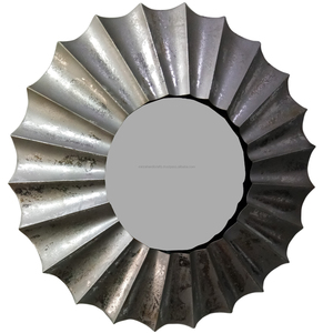 Miroir circulaire à fleurs pour salon, décoration murale moderne Glam, tissage de fleurs, 50 pièces - Product Image 1