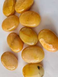 หินอะเวนจูรีนสีเหลืองหินปาล์ม,หินอะเวนจูรีนหินปาล์มคริสตัลสีเหลืองสำหรับเป็นของขวัญโมรา Alfazal - Product Image 4