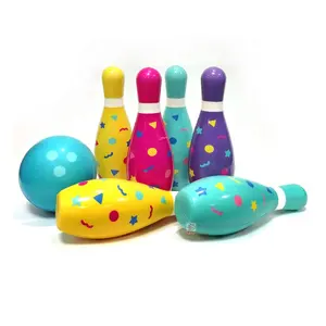 Educatief Zachte Pu Schuim Speelgoed Bowling Pin En Bal Sport Speelgoed Voor Kinderen