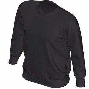 Sweats à col rond surdimensionnés pour hommes de haute qualité 100% coton Logo personnalisé hiver mode Style décontracté motif solide - Product Image 3