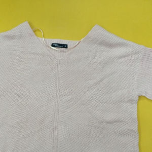 เสื้อไหมพรมแขนยาวคอวีทรงหลวมสไตล์ลำลองสำหรับผู้หญิง ยี่ห้อขายดีประจำฤดูใบไม้ผลิและฤดูใบไม้ร่วง - Product Image 1