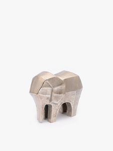 Petite Sculpture d'éléphant en métal pour la décoration de la maison, vente chaude, décor de Table en Aluminium, fabricant et fournisseur - Product Image 2