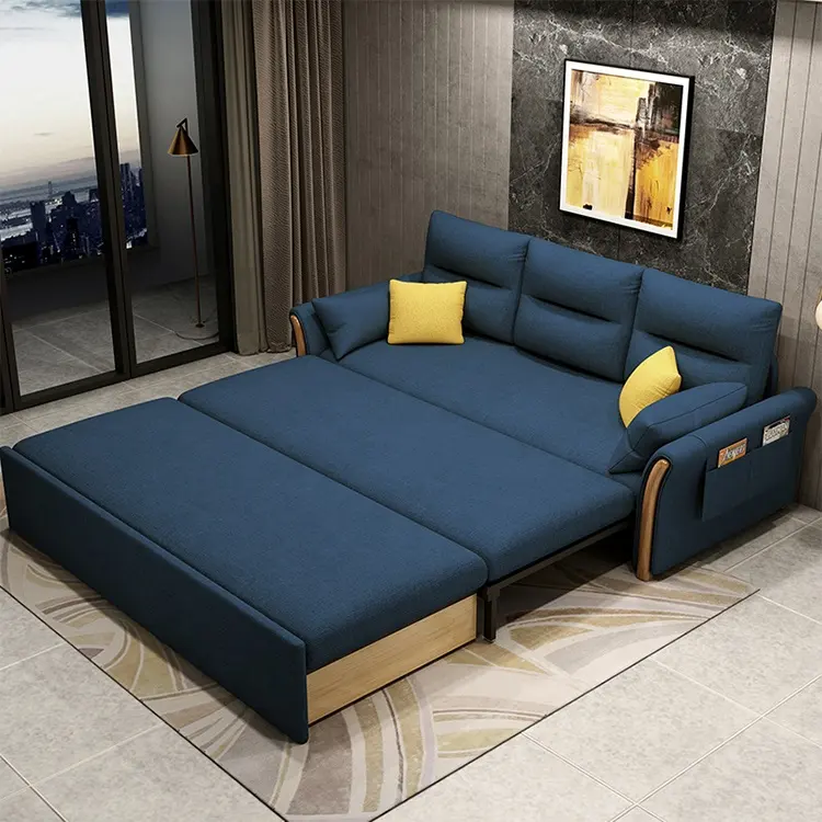 Sıcak satış yerden tasarruf oturma odası kanepeleri modern çekyat mobilya depolama ile