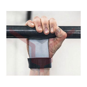 Gym Exercise Fitness <b>Weight</b> Lifting <b>Glove</b> 3 Hole Hand Grips Custom Logo Weightlifting Gymnastic Carbon Grips - Product Image 3