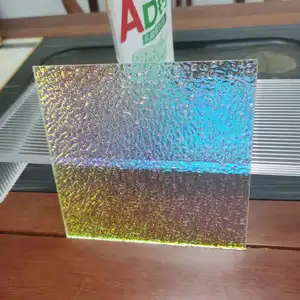 Folha acrílica colorida de glitter pmma, folha acrílica personalizada da galáxia de acrílico dicromático starburst iridescente