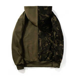 <b>Men's</b> Camouflage Hoodie Regular Fit Cotton French Terry Casual Hooded Sweatshirt With Pocket Autumn Style - Product Image 2
