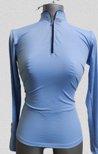 Camisa ecuestre azul marino para montar a caballo, manga, capa base, Top para montar, carreras de caballos en inglés, Productos Ecuestres DE LA India - Product Image 2