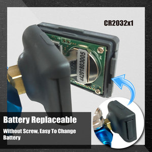 Manomètre numérique Lematec 2,5-160 PSI, régulateur d'air pour outils pneumatiques, mini en aluminium avec arrêt automatique, batterie remplaçable - Product Image 3