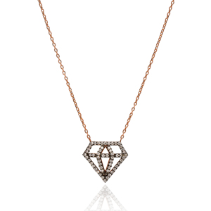 Pendentif en pierre de Zircon en forme de diamant, fait à la main, vente en gros, bijoux en argent Sterling 925 - Product Image 1