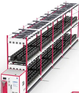 Industry Leading Provider Greenhouse Rolling Grow Rack with Trays and LED Lights vertical farm equipment