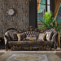 Ensemble de canapés de luxe de style turc, design royal moderne, structure métallique, pour salon, salle à manger, hôtel, chambre à coucher