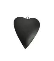 Siyah METAL kalp demir noel dekorasyon asılı süsleme