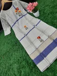 Kurti เสื้อผ้าเรยอนสำหรับผู้หญิงผ้าคอตตอนพาลาซโซดีไซน์แฟชั่นใหม่ล่าสุดทำจากผ้าเรยอนขายส่งในราคาต่ำชาติพันธุ์ - Product Image 4