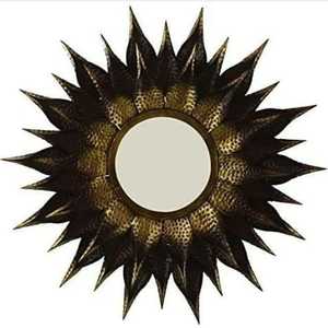 Hot Selling Iron <b>Mirror</b> Art <b>Irregular</b> Circular Living Room Metal Frame Wall <b>Mirror</b> Decor Christmas Vintage Luxury Space Casual - Product Image 5