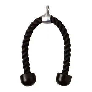 Hot Sale High Quality Steel Universal Gym Fitness Equipment of Single Tricep Rope Non Slip Cable Attachement Tricep Rope