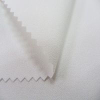 LCYF019 Taiwan 100% Polyester Reiner Elfenbein-Krepp Mittelschwer 58/60 Zoll Breite Einfarbiger Kleiderstoff für Jungen Mädchen Spielzeug Verwendung Lee