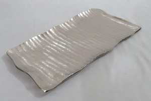 Placas decorativas de aluminio niquelado para servir, placas decorativas modernas de lujo de estilo único de fundición de aluminio - Product Image 5