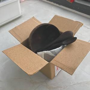 Tazón de madera de cáscara de coco de logotipo personalizado para ensalada ACAI batido tazón de fuente ECO artesanía productos útil tazón - Product Image 3