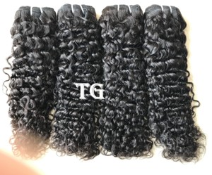 Máquina rizada de extensión de cabello, 100% virgen, indio, sin procesar - Product Image 1