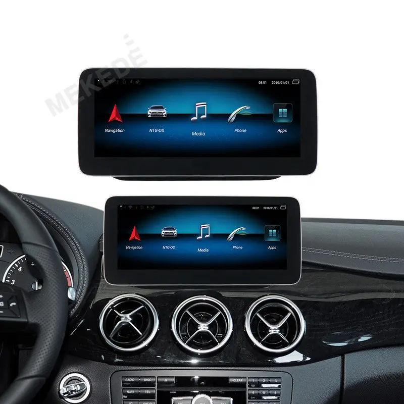 Android 9.0 4 + 64G OCTA Core Mulltimedia วิทยุรถยนต์สำหรับ Benz B Class W246 2013-2014 10.25 นิ้ว NTG4.5 GPS นำทางวิทยุเสียง