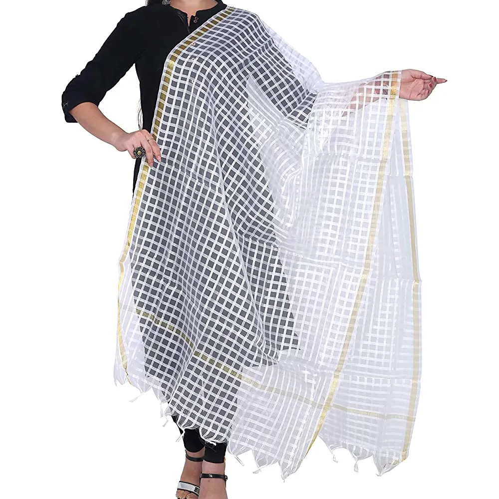 Beautiful ethnic vintage net Banarasi silk stole/neck-head wrap dupatta perfectly traditional Women's Net Dupatta neck scarves