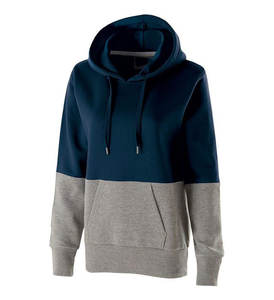OEM surpiqûres bloc de couleurs imprimé sweat à capuche coupe ajustée sport pull jogging sportswear sweat à capuche personnalisé pour les femmes - Product Image 6