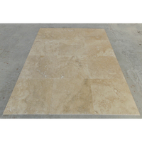 Mosaico de Travertino de 12 mm, Modelo Nuevo 2025, Calidad Premium, Piedra Natural para Paredes Interiores y Pisos, Precio Económico