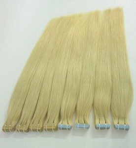 Extensions de cheveux humains Remy vierges à 100 %, aspect naturel, pose adhésive # Extensions de cheveux blondes 613 lisses, provenant du Vietnam - Product Image 5