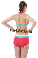 ALLWINWIN MSK18 Bâton de massage - Rouleau de massage musculaire à bille TPR pour les jambes