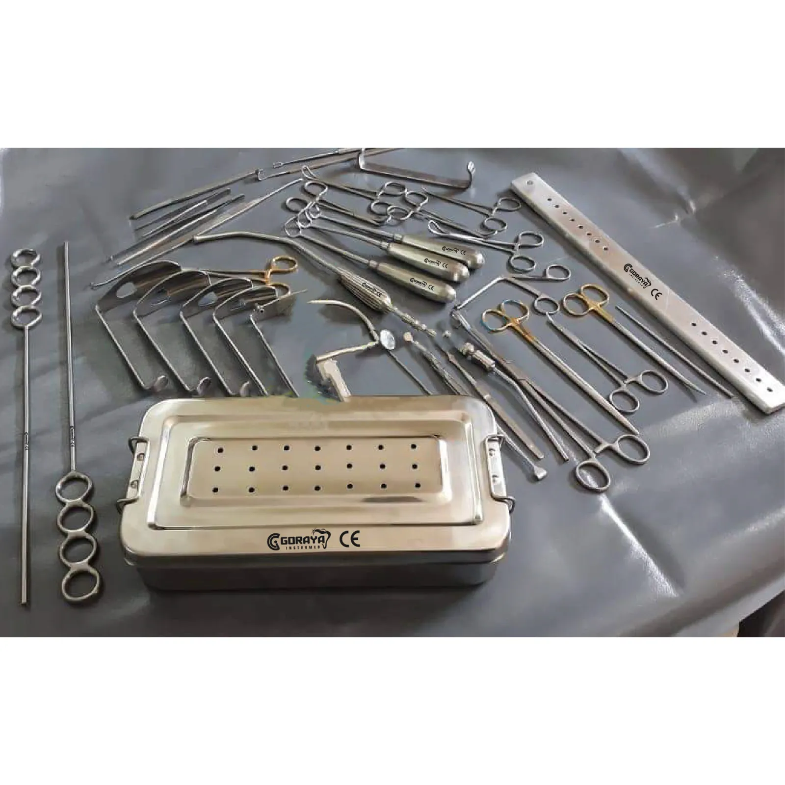 HOT SALE GORAYA GERMAN Tonsillectomy Set of 27 Pieces Surgical Instruments English Quality CE ISO APPROVED