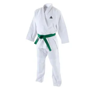 Ropa de deporte diseño simple arte marcial USA Judo uniforme producto caliente entrenamiento de Karate Judo uniforme con Color verde cinturón de Karate.