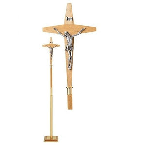 Cruz de Altar de Latón con Nuevo Diseño, Artículos Religiosos, Brassworld India - Product Image 1