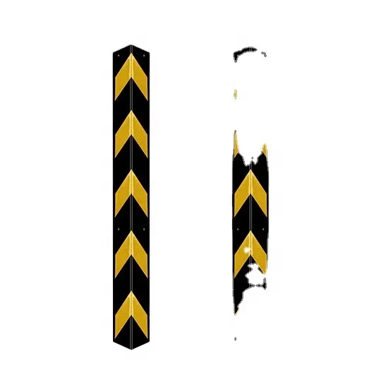 1000*100*10 мм Светоотражающая резиновая угловая защита, парковочный безопасный настенный уголок для защиты