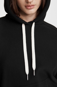 Sweat à capuche oversize en polaire personnalisé pour femmes, anti-plis, streetwear, pull - Product Image 5