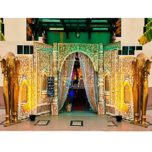 ทางเข้างานแต่งงานแบบดั้งเดิมของอินเดียใต้แกรนด์การตั้งค่าการจัดงานแต่งงานแบบดั้งเดิมทางเข้าแกรนด์ชุดตกแต่ง - Product Image 1